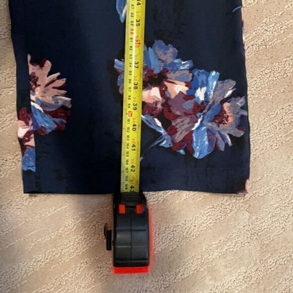 Medium Blue Printed Jules & Leopold Wide Leg Pant - Picture 8 of 8